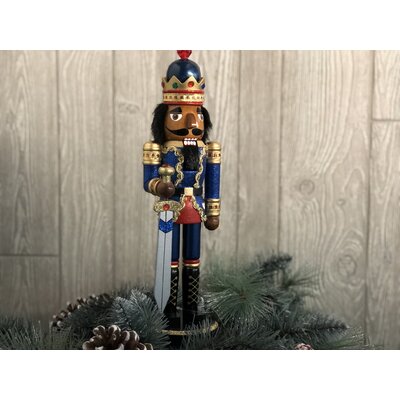 Nutcracker Set selling of 3 King With Cape, Drummer, Jeweled and Bedazzled Nutcrackers